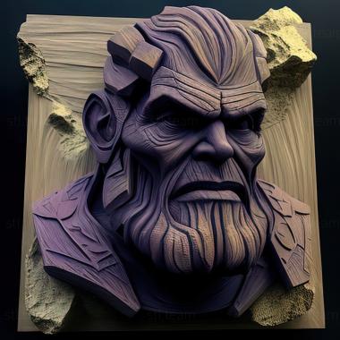 3D model Thanos Avengers Finale actor Josh Brolin (STL)